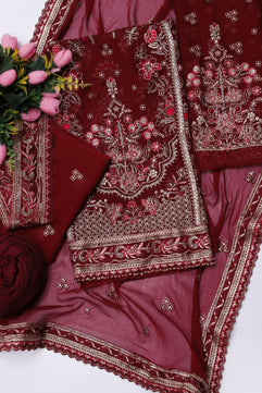 Luxury WEDDING AND PARTY WEAR  3pc (unstitched)