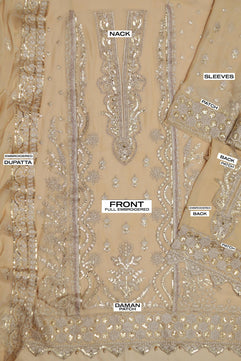 Luxury WEDDING AND PARTY WEAR  3pc (unstitched)