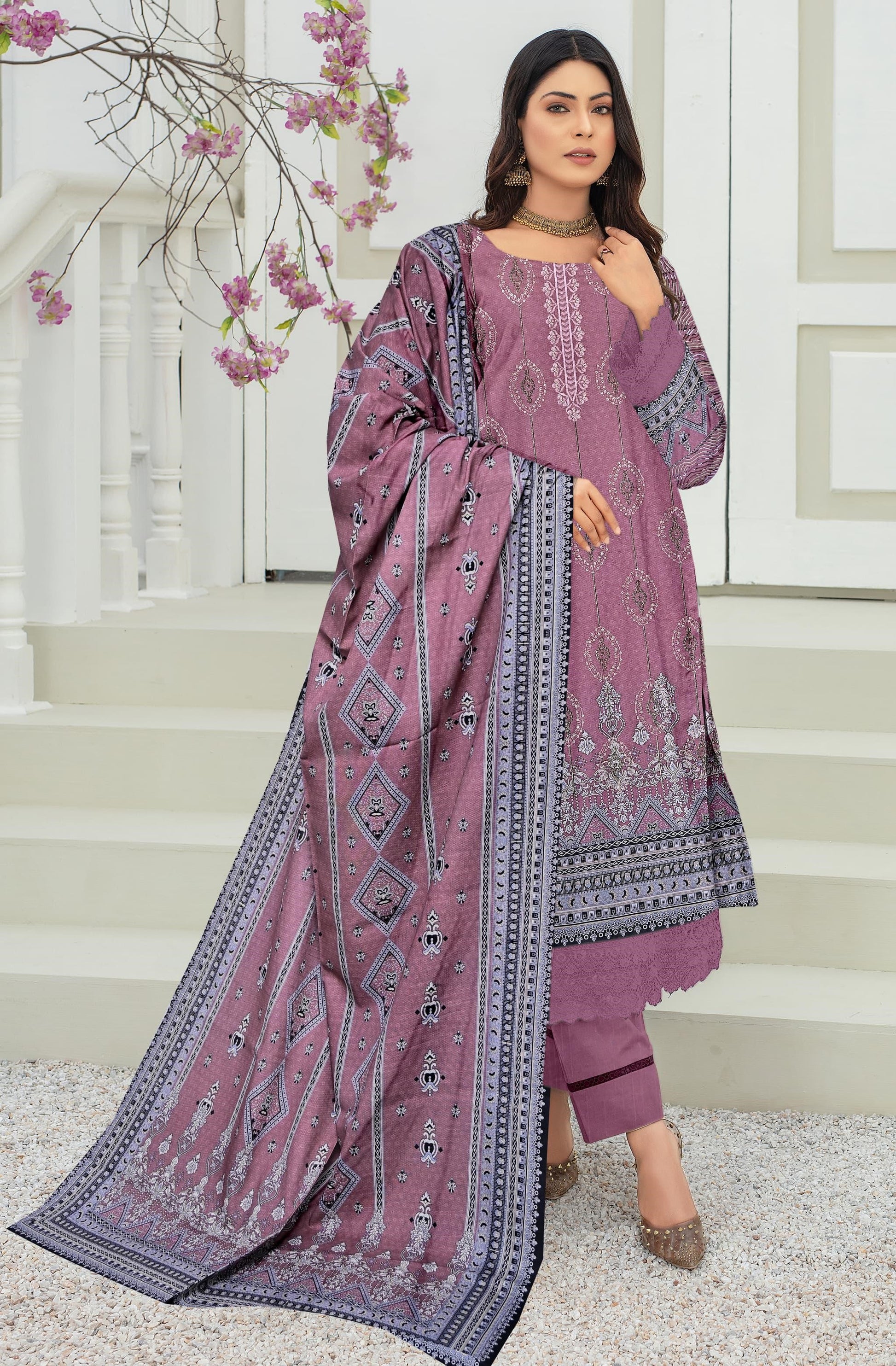 Bint E Hawa  3 piece Khaddar  (unstitched)